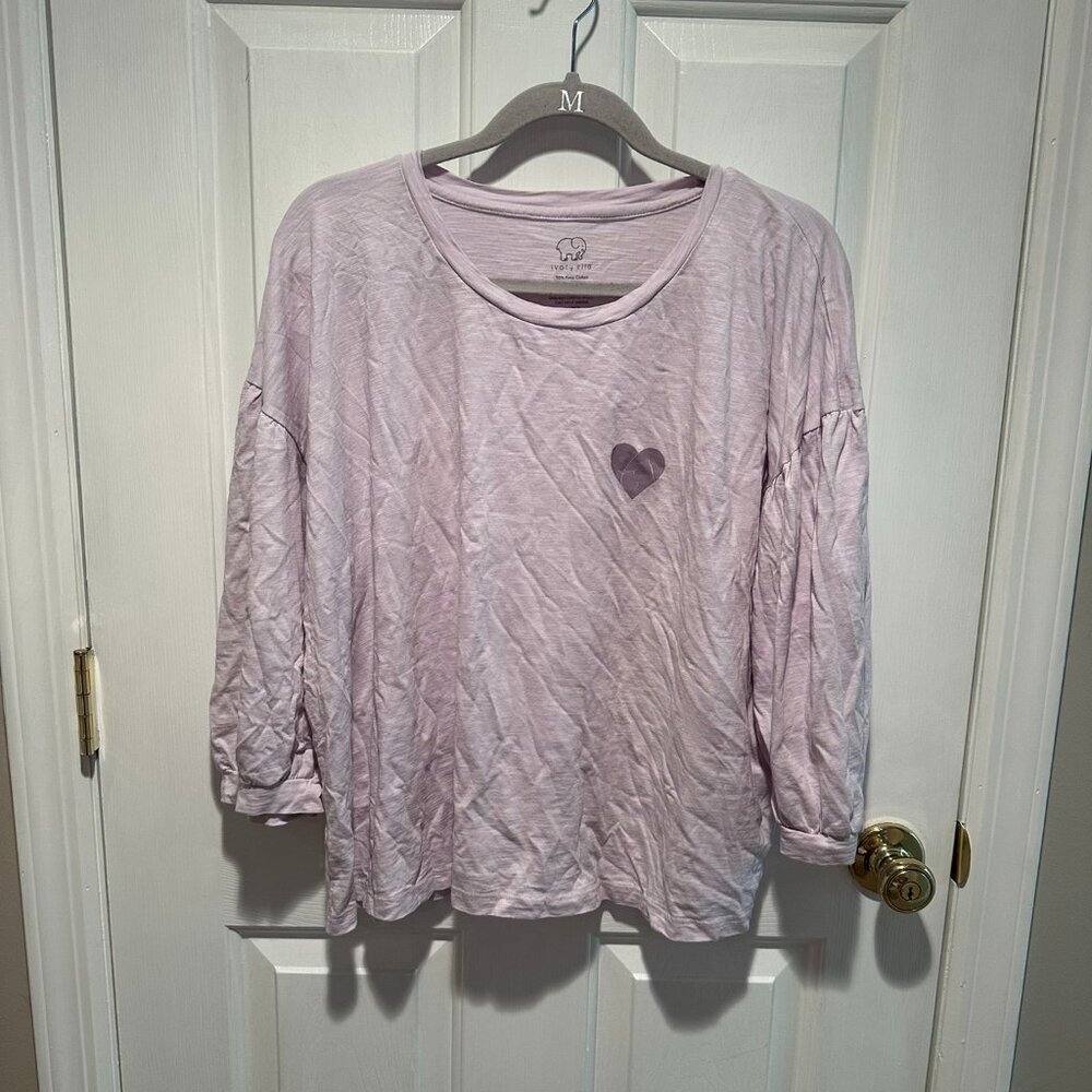 ivory ella Lavender Long Sleeve Shirt - Size Large